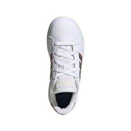 Chaussures de Sport pour Enfants Adidas Grand Court Print Blanc 23,5