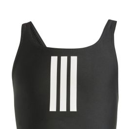 Maillot de Bain Fille Adidas 3 Bandas Mid Suit Gy Noir