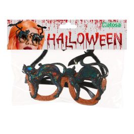 Lunettes Halloween avec Design de Chats et Chauves-Souris Noirs - Accessoire de Déguisement Fête pour Enfants et Adultes