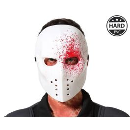Masque de hockey blanc avec éclaboussures de sang - Accessoire Halloween déguisement et fête d'horreur Precio: 10.7900004. SKU: B14EFSMYD9