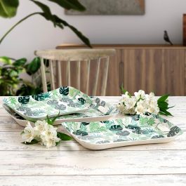 Bandeja con Asas Polipropileno Habitat Quid 41,5x29x4 cm (12 Unidades)