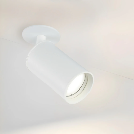 Dowlight Spot Encastrable GU10 Blanc Orientable pour Intérieur LUM-RGU10-W