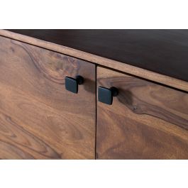 GINER Y COLOMER - Buffet 4 portes en palissandre avec pattes métal, couleur noyer - 175 x 45 x 90 cm