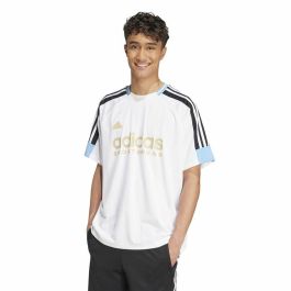 T-shirt à manches courtes homme Adidas Tiro Nations Blanc