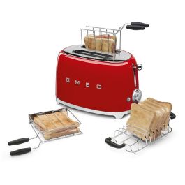 Smeg TSF01RDEU Grille-pain 2 tranches Rouge