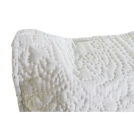 Coussin DKD Home Decor Blanc Polyester Floral 60 x 10 x 40 cm