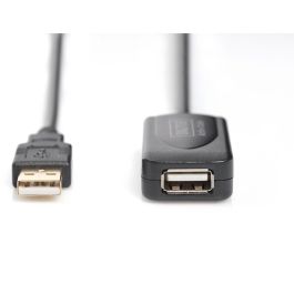 DIGITUS USB 2.0 Verlängerungskabel Typ A -A St/Bu 5.0m, sw