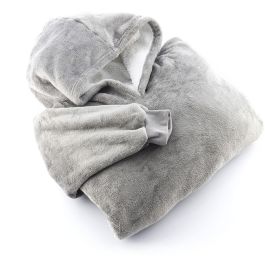 Pack Chauffe-pieds Électrique 2-en-1 et Couverture à Manches Sweat-shirt Oversize avec Polaire InnovaGoods