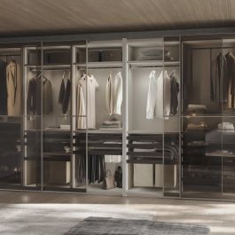 Emuca Rack avec glissières à extension totale et à fermeture douce pour accessoires d'armoire Quartz, 762-788mm, Aluminium et plastique, Titane