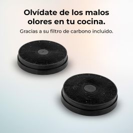 Hotte Conventionnelle Cecotec 60 cm Bolero Flux TT 605500 Verre noire A++ cristal