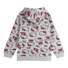 Sweat-shirt à capuche fille Hello Kitty Gris 42