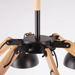 Lampe suspendue Bratsk SKD-P80014 en métal, style industriel pour intérieur