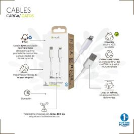 Câble USB Muvit Blanc 20 cm