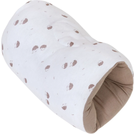 Tineo Brassard d'Allaitement - Soutien de Bras pour Bébé en Jersey de Coton Doux - Modèle Écru à Motif Hérissons