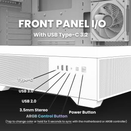 Boîtier ATX semi-tour Zalman CHRONIX WHITE Blanc