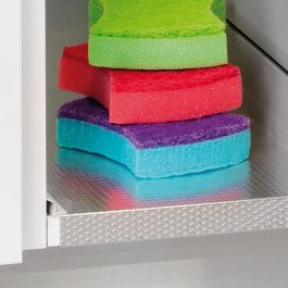 Emuca Protecteur de fond pour meuble de cuisine, 16mm, module 900mm, 868x580mm, Plastique et Aluminium, Aluminium naturel