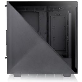 Thermaltake Divider 300 TG Air - Boîtier PC Midi-Tower Noir ATX - Vitre Latérale, 1x USB-C, 2x USB 3.2, Refroidissement Avancé - Compatible ATX, micro-ATX, Mini-ITX