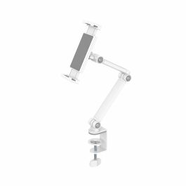 Neomounts DS15-545WH1 Support de Table pour Tablette 4.7"-12.9" avec Pince, Charge Max 1kg, Blanc, Acier, Ajustable