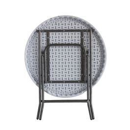 Table Piable Blanc HDPE 80 x 80 x 74 cm