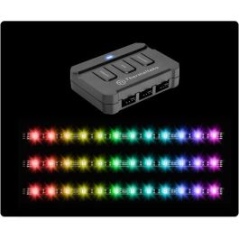 Thermaltake Lumi Color 256C - Kit de 3 bandes LED RGB pour intérieur, 12V, 300mm, changement de couleur (noir)