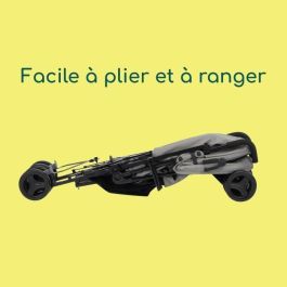 BEBECONFORT RAINBOW Poussette Canne 2eme âge, légere, pliage facile, multipositions, 6 mois a 4 ans, jusqu'a 22 kg MINERAL GRAY