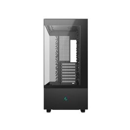 Deepcool CH270 Digital Boîtier PC Gamer Noir, Format Mini-Tower micro-ATX/Mini-ITX, Panneau en Verre Trempé, Ports USB 3.2 Gen1/Gen2 Type-A et Type-C