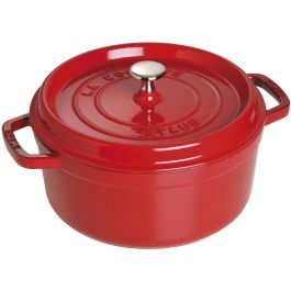 Staub La Cocotte 24cm rund. Kirsch-rot. Gusseisen