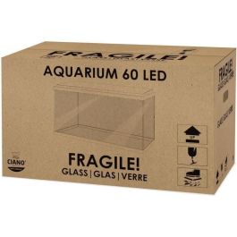 Ciano Acuario 60 Aquarium 58 L avec Filtre, LED, Chauffage et Consommables - Blanc