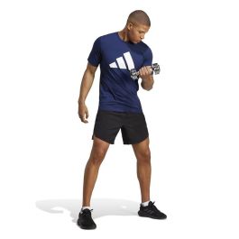 T-shirt à manches courtes homme Adidas Training Essentials Feel Ready Bleu foncé 5-6 Ans