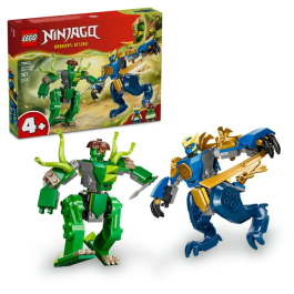 Lego NINJAGO 71853 Le Combat du Robot Dragon de Jay, Jeu de Construction avec 2 Robots et 2 Minifigurines, Cadeau Enfant 4 ans et plus Precio: 26.4999996. SKU: B1CG4S9WBM