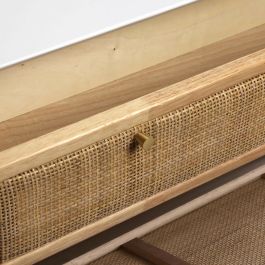 Range-chaussures Versa Vega Rotin Bois de paulownia 25,5 x 106 x 70 cm