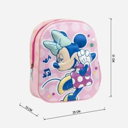 Cartable 3D Minnie Mouse Rose 25,0 x 31,0 x 10,0 cm