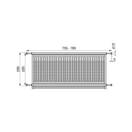 Emuca Égouttoir acier inoxydable Drynox, module 800mm, acier inoxydable