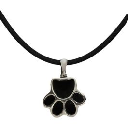 Pendentif Femme Pet Zen 15 X 17 MM Noir Argenté