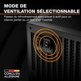 be quiet! Dark Power 14 - Alimentation PC 1200 W - 80 Plus Titanium - Mode ventilateur semi-passif - Connectique modulaire