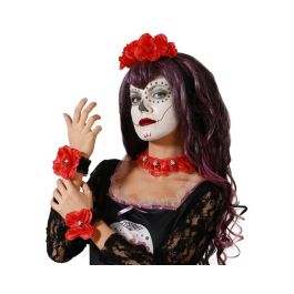 Kit d'accessoires Catrina avec roses rouges et crânes en noir - Ensemble pour Halloween et Día de los Muertos Precio: 11.4999996. SKU: B1FS9XVHBC