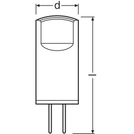 Ledvance Osram Ampoule LED Spéciale G4 0.9W 100Lm 2700K Blanco Muy Cálido