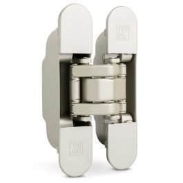 Koblenz Bisagra Invisible Atomika Slim K-8060 Zamak et Fer Níquel Satinado 60 kg 180º