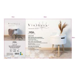 Mesa Auxiliar Moa Vinthera 38 cm Diametro X 43 cm
