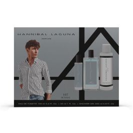 Hannibal Laguna HIT HOMME CASE Coffret Eau de Toilette 100ml + 30ml + Gel Douche 200ml 3 Pièces