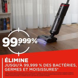 Aspirateur balai laveur vapeur sans fil - POLTI - RollySteam WD40C - 14000 Pa - 35 min - 0,6 L - Noir