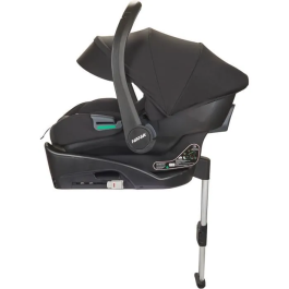 Nania Poussette combinée 2 en 1 Rimini avec siège auto MYLA, base Isofix, 4 roues - Noir NAN3760425910144