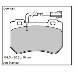 Plaquettes de frein Black Diamond BDPP1120 Jaguar Xf (2015 ) All Models Rear Disc (Fitted Vented Disc)