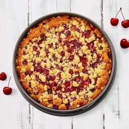 Birkmann Moule à gâteau avec base démontable, Acier au carbone antiadhérent, 28 x 28 x 9 cm