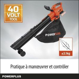 Dual Power Souffleur 3-en-1 POWDPG75270 40V 210 km/h sans batterie ni chargeur