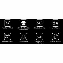 Keychron Q2 Pro Clavier Mécanique Rouge ANSI Rétroéclairage RGB AAAQE93754