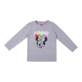 T-shirt à Manches Longues Enfant Minnie Mouse Gris 5 ans