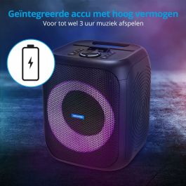 Haut-parleurs bluetooth portables Medion Noir 50 W