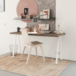 HERRAJES ALK Pied Métallique Anek H720 pour Tables - Hauteur 720mm, Largeur 418mm, Finition Gris