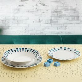 Vajilla Porcelana Simetric Quid 18 Piezas - 6 Personas